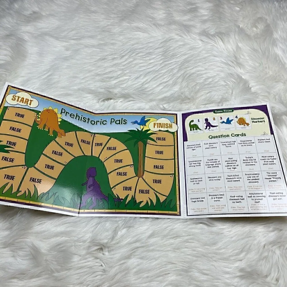 NEW Scholastic Instant File Folder Learning Games Prehistoric Pals Homeschool